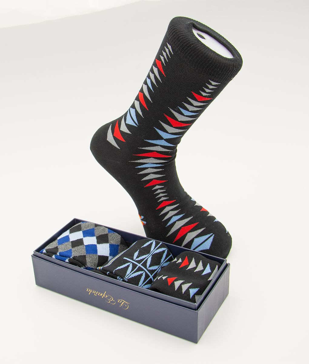 Serie 19024 Pack 3 calcetines para hombre