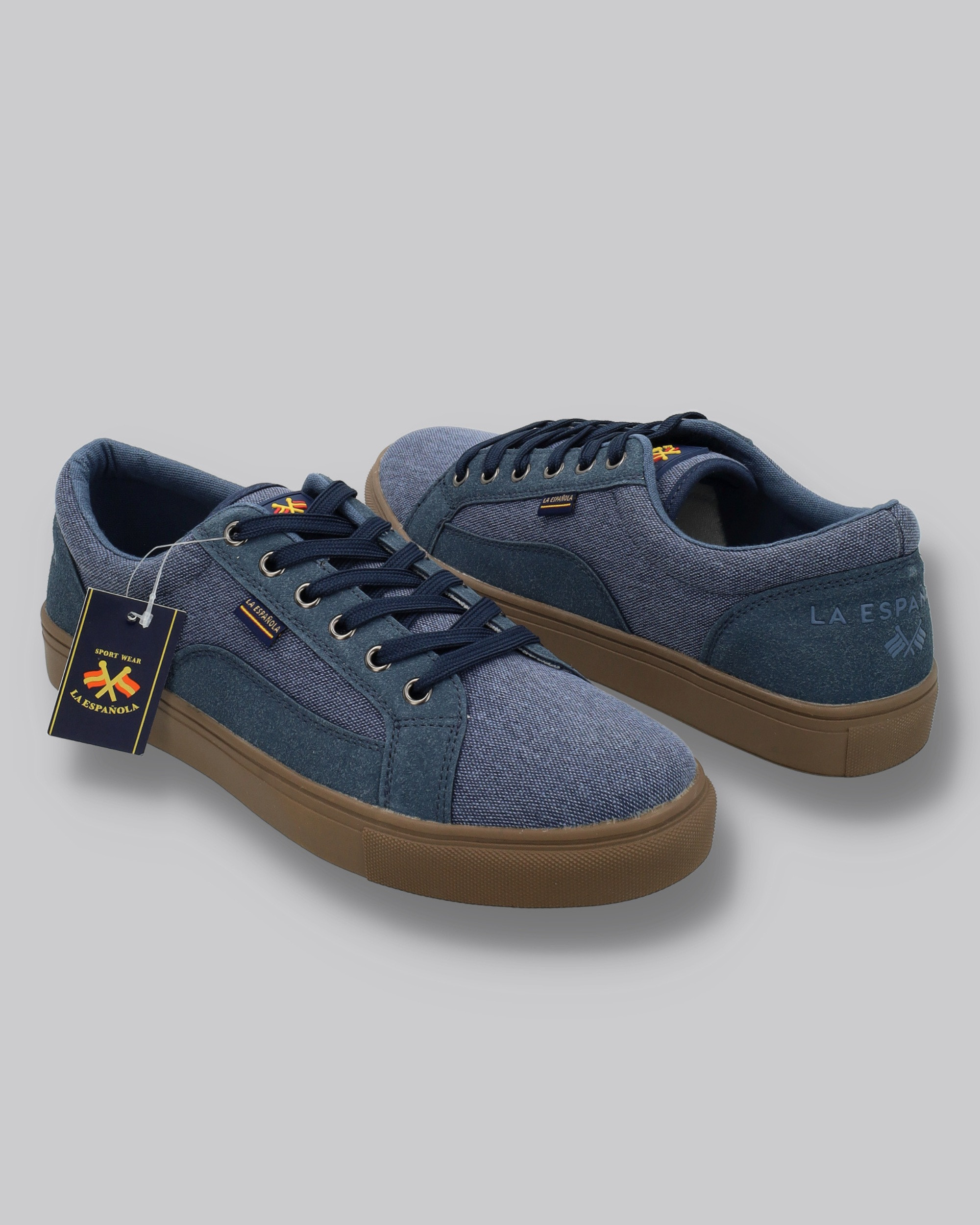 Zapato lona con cordones y suela goma - Modelo Madrid