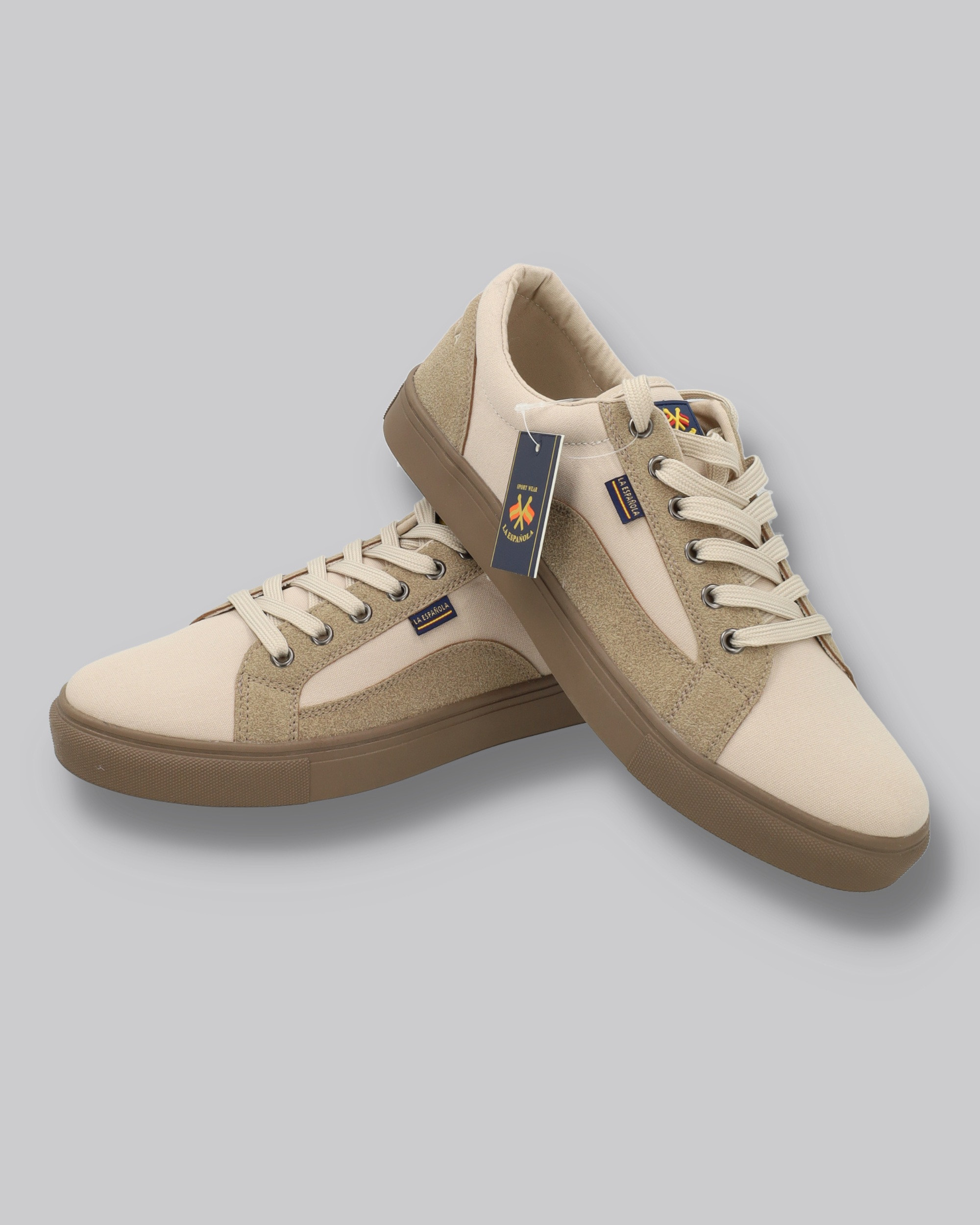 Zapato lona con cordones y suela goma - Modelo Madrid