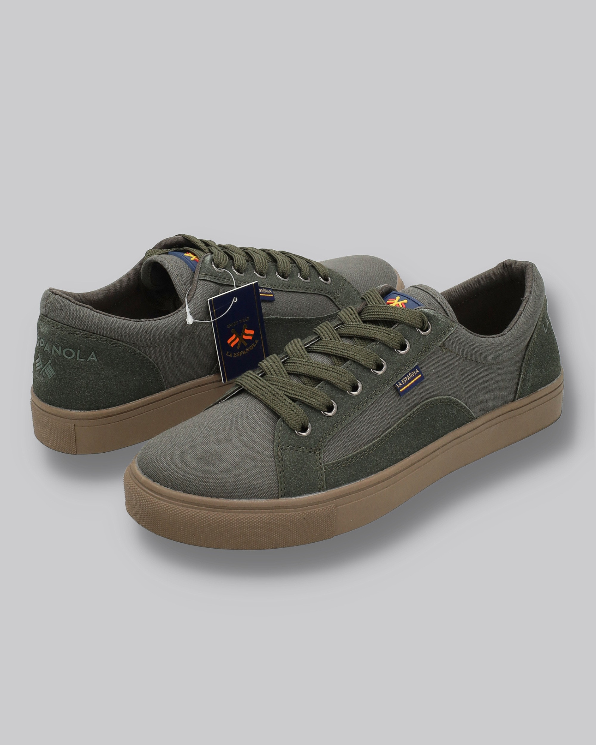 Zapato lona con cordones y suela goma - Modelo Madrid