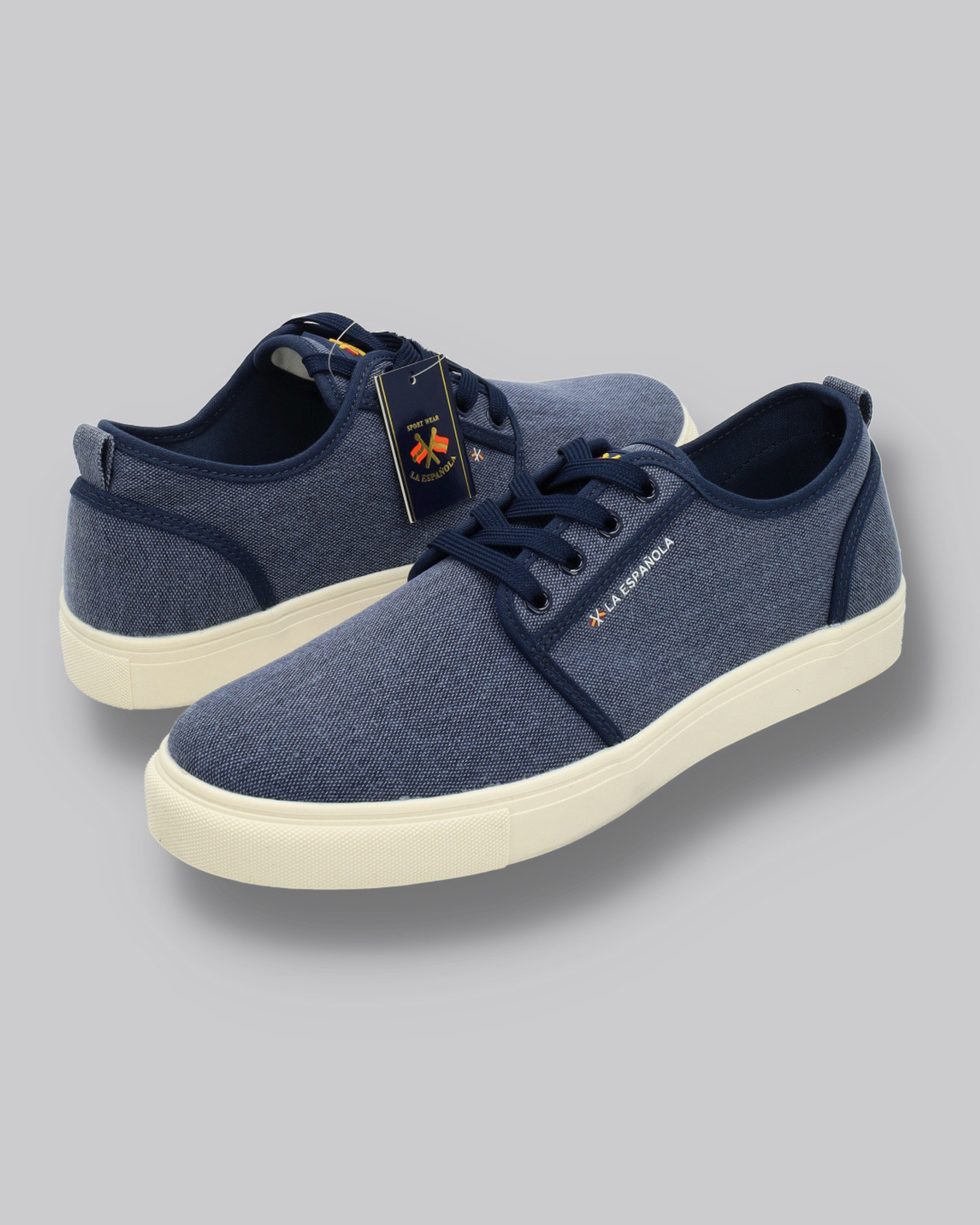 Zapato lona con cordones y suela goma - Modelo Santander