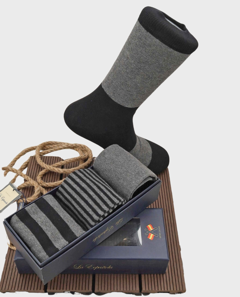 calcetines para hombre pack de 3 serie 19031