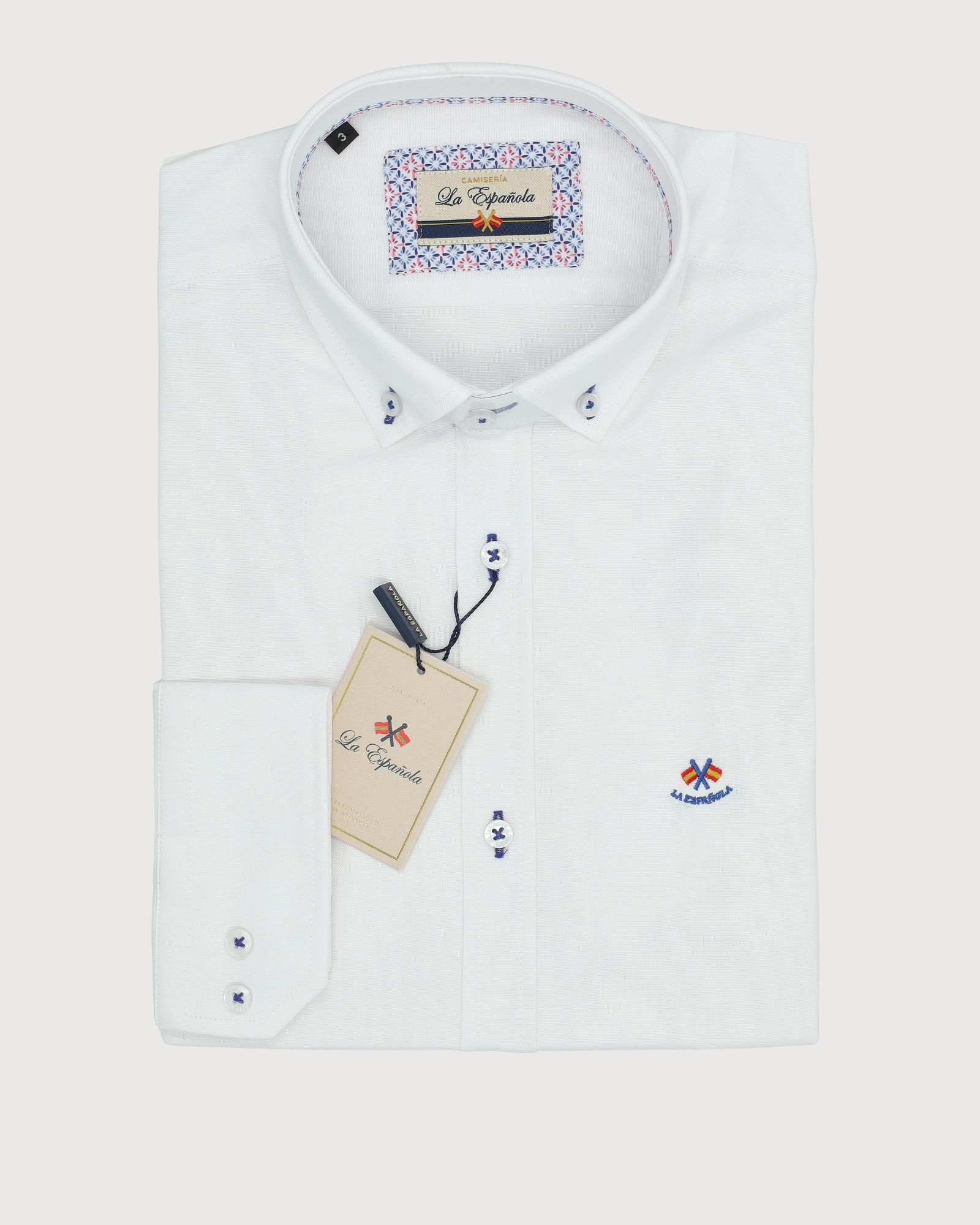 Serie 56132 Camisa oxford lisa cuello botón