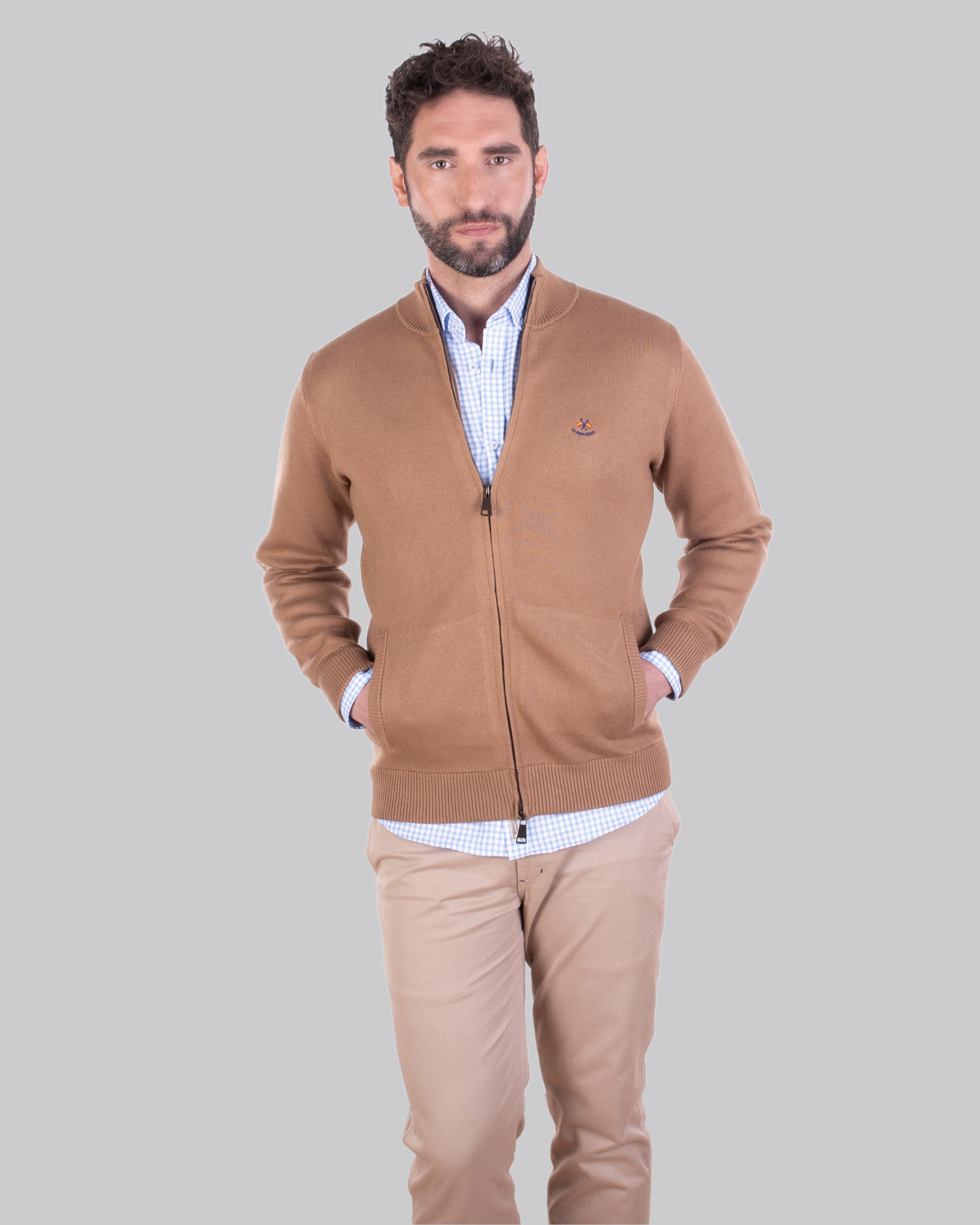 Chaqueta de punto cremallera