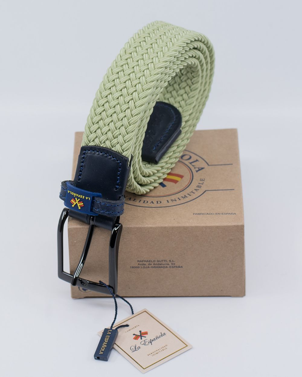 Cinturón trenzado liso - Serie 10592