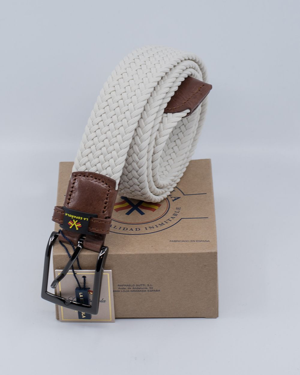 Cinturón trenzado liso - Serie 10592