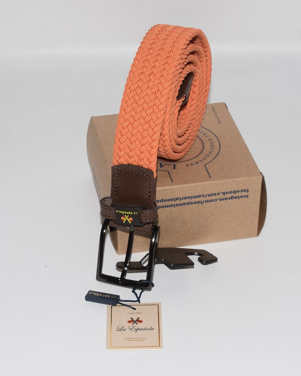 Cinturón trenzado liso - Serie 10592