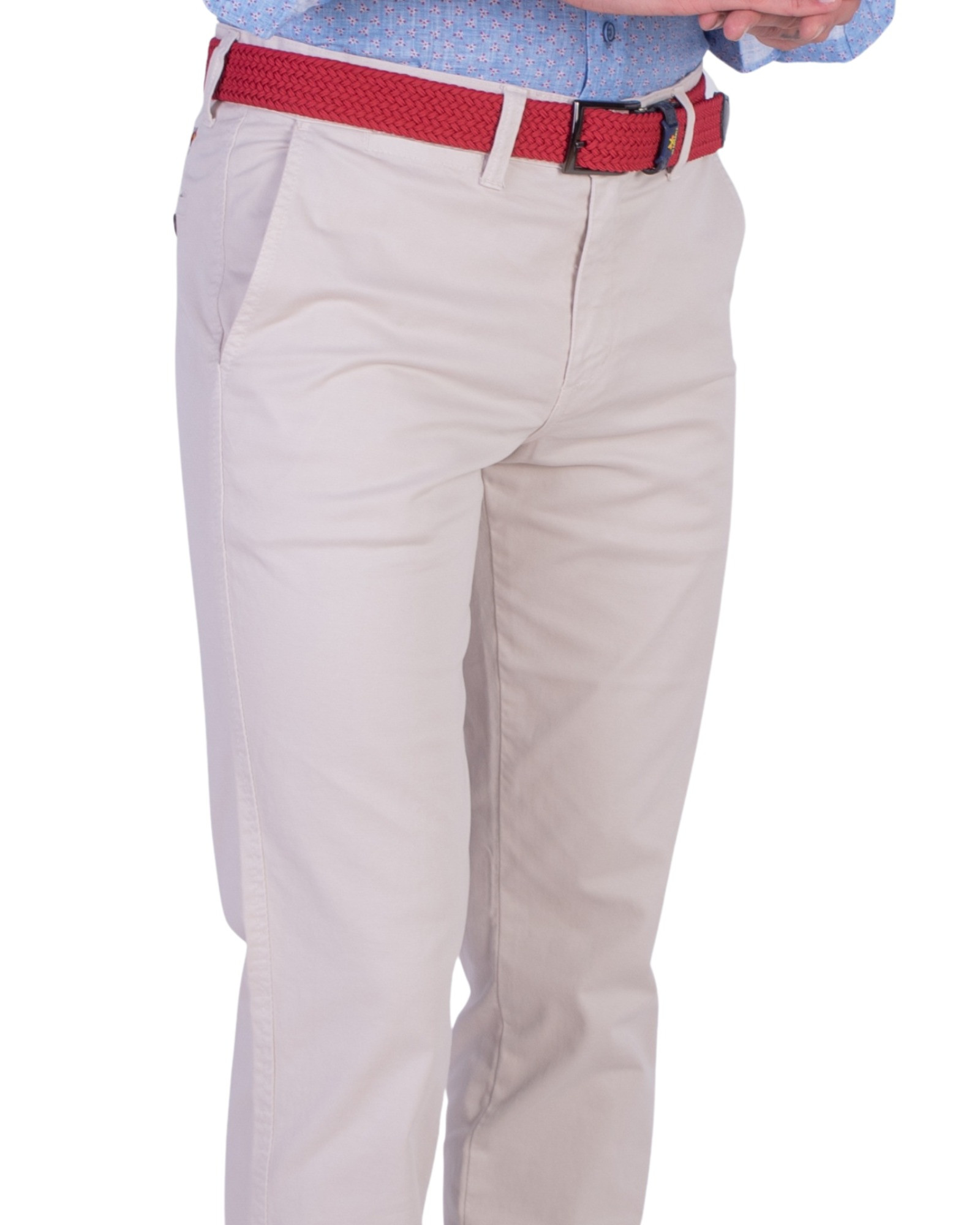 Serie Gurbindo Pantalón chino algodón color piedra