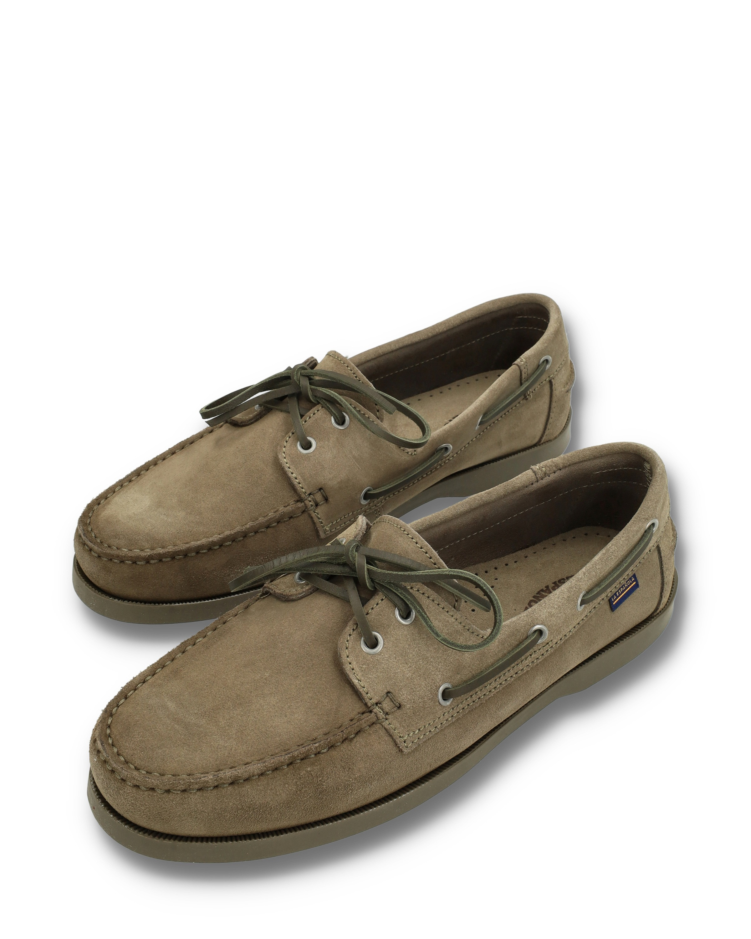 Zapato naútico piel oliva serie loja